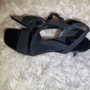 Stuart Weitzman Sexy Strappy Stretch Sandals in Black Size 8